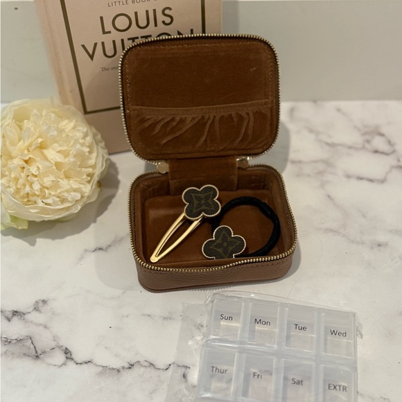 ❤️ Monogram Zippered Pill Case / Accessories Case / Jewelry Case HANDMADE ❤️ - Picture 11 of 11